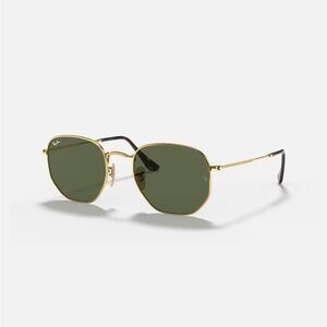 Ray-Ban Hexagonal Flat Lenses - Polished Arista Gold